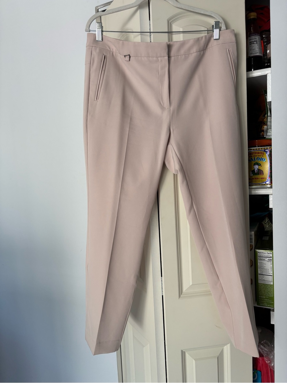 Adrianna Papell Blush Pink Slim Dress Pants